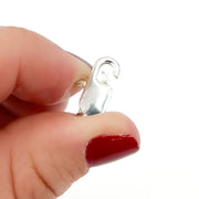 White Sterling Silver Lobster Clasp